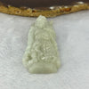 Type A Light Green Jadeite Guan Gong Pendant 44.98g 73.0 by 31.6 by 13.3mm - Huangs Jadeite and Jewelry Pte Ltd
