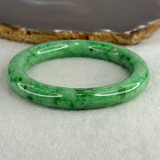 Type A Apple Green Jade Jadeite Bangle 60.77g Inner Diameter: 59.2mm Thickness: 10.2 by 10.4mm (Very Very Slight Internal Lines) - Huangs Jadeite and Jewelry Pte Ltd