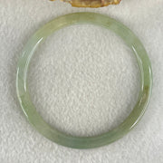 Type A Green Jadeite Bangle 17.07g Inner Diameter 57.4mm 5.1 by 6.4mm (Internal Lines) - Huangs Jadeite and Jewelry Pte Ltd