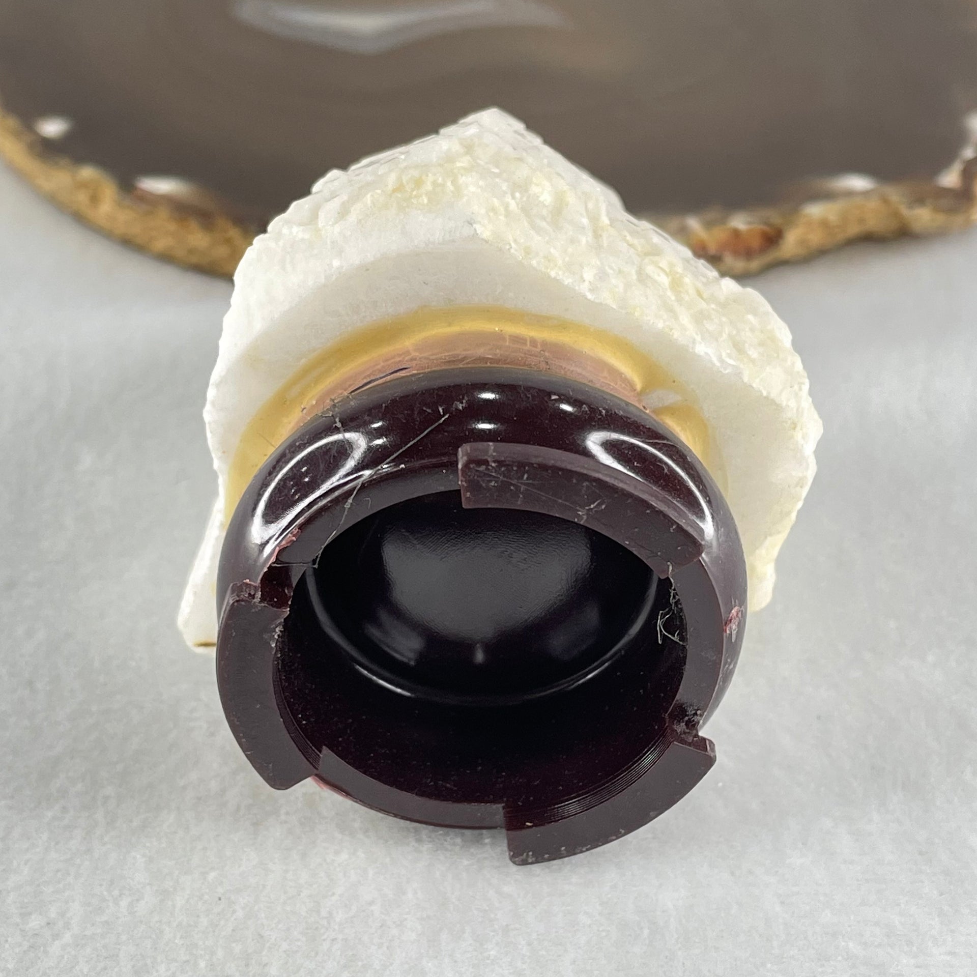 Natural Milky White Quartz Display 240.66g 63.8 by 63.3 by 87.1mm - Huangs Jadeite and Jewelry Pte Ltd