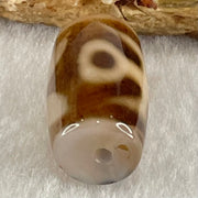 Natural Powerful Tibetan Old Oily Agate Patina Guiren Tairen Human Dzi Bead Totem Amulet Heavenly Master (Tian Zhu) 贵人天诛 4.55g 19.3 by 11.5mm - Huangs Jadeite and Jewelry Pte Ltd