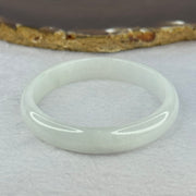 Type A Light Lavender Green to White Jadeite Bangle 25.04g Internal Diameter 49.9mm 10.4 by 5.4mm (Very Slight Internal Line) - Huangs Jadeite and Jewelry Pte Ltd