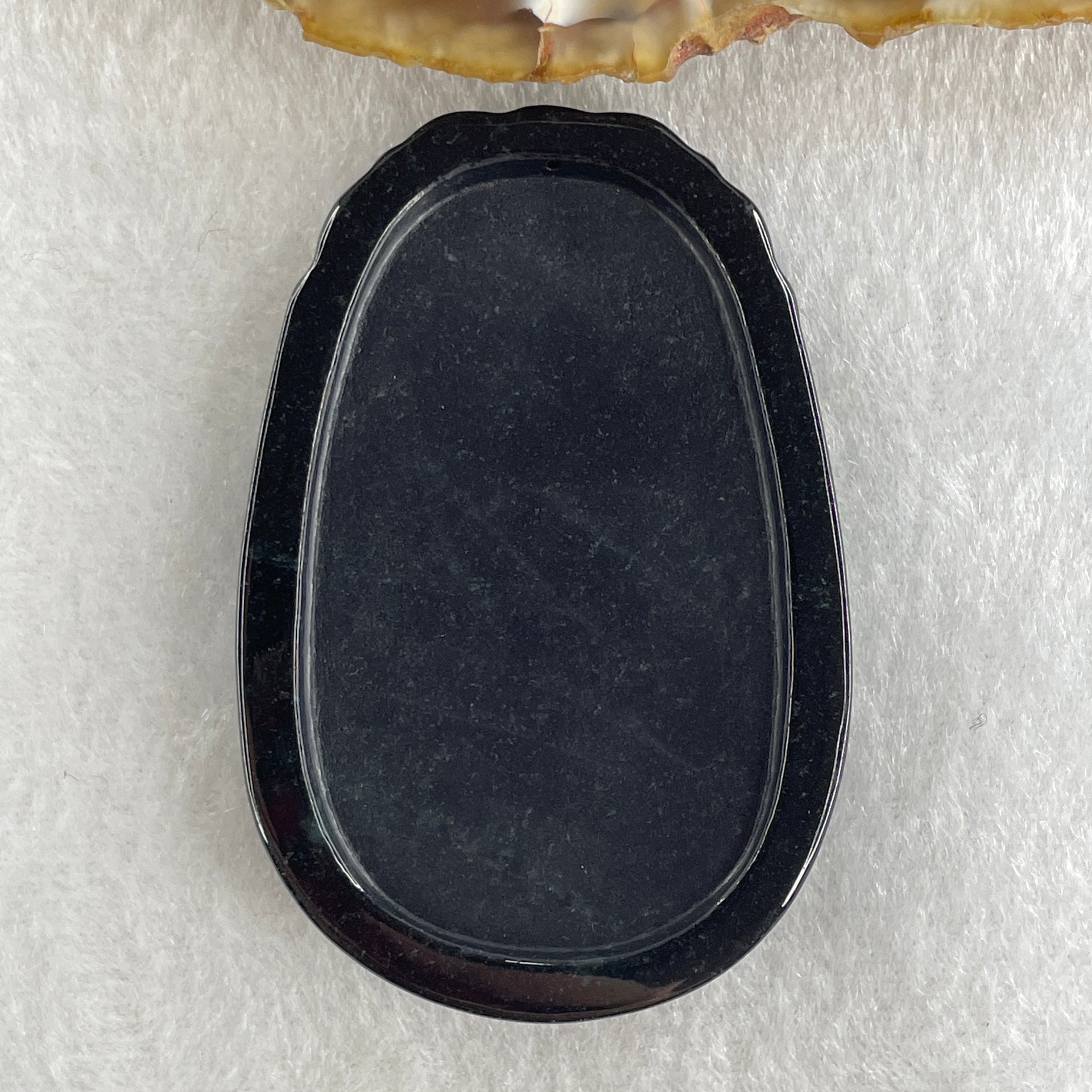 Type A Opaque to Partial Translucent Black Omphacite Jadeite Rooster Pendant 25.65g 59.3 by 40.1 by 8.9mm - Huangs Jadeite and Jewelry Pte Ltd