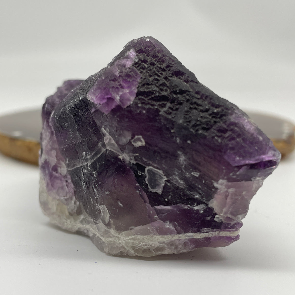 Natural Purple Fluorite Rough Mini Display | (309.17g | 86.5 x 54.0 x 47.0mm | Catalyst, "Genius Stone" Strategic Vision & Mental Clarity Anchor, Feng Shui Focus & Psychic Shield Catalyst)