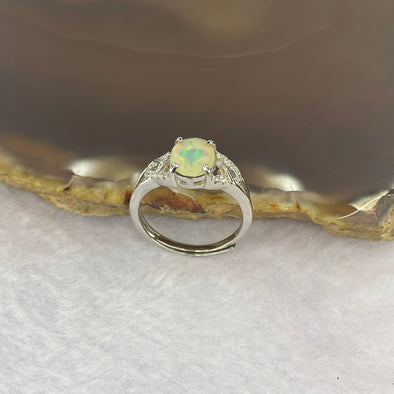 Opal 8.7 by 7.0 by 3.5 mm (estimated) in 925 Silver Ring 1.99g - Huangs Jadeite and Jewelry Pte Ltd