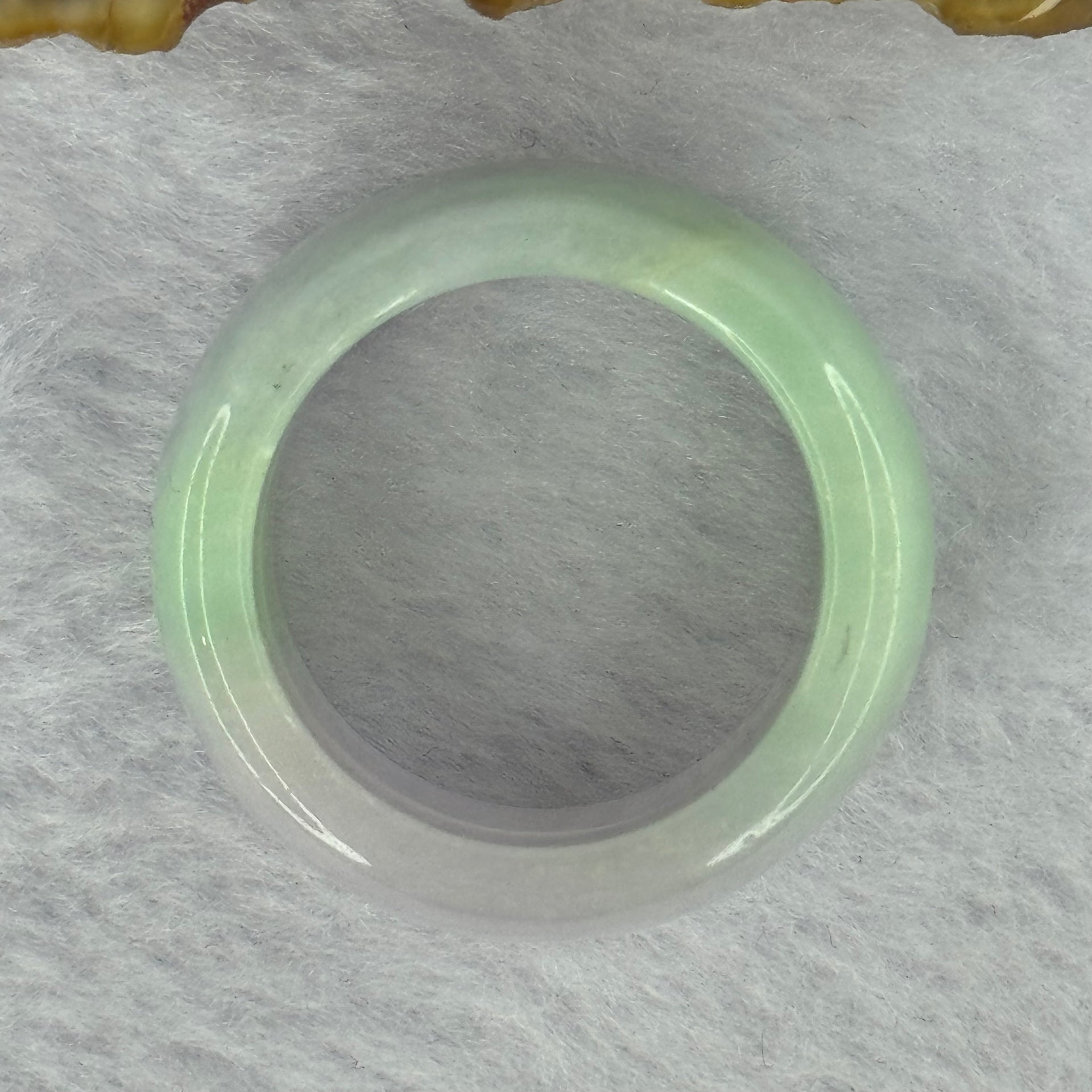Type A Lavender and Green Jadeite Ring 14.74g 12.4 by 4.9mm US13.5 HK30.5 - Huangs Jadeite and Jewelry Pte Ltd