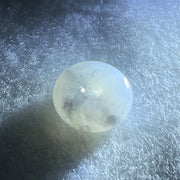 Type A Semi Icy Light Lavender With Wuji Grey Jadeite Ping An Kou Charm/Pendant 2.65g 14.6 by 6.0mm - Huangs Jadeite and Jewelry Pte Ltd