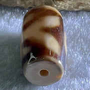 Natural Powerful Tibetan Old Oily Agate Patina Guiren Tairen Human Dzi Bead Totem Amulet Heavenly Master (Tian Zhu) 贵人天诛 4.75g 19.9 by 11.7mm - Huangs Jadeite and Jewelry Pte Ltd