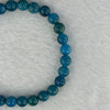 Natural Blue Apatite Bracelet 11.74g 15.5cm 6.2mm 29 Beads - Huangs Jadeite and Jewelry Pte Ltd