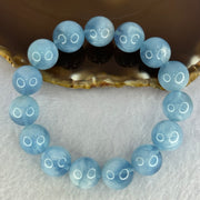 Natural Aquamarine Beads Bracelet 61.09g 18.5cm 14.8mm 15 Beads - Huangs Jadeite and Jewelry Pte Ltd