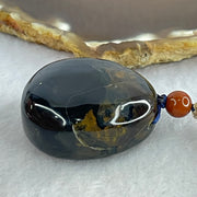 Natural Medicine Flower Amber Pendant 16.72g 36.2 by 32.5 by 17.5mm - Huangs Jadeite and Jewelry Pte Ltd