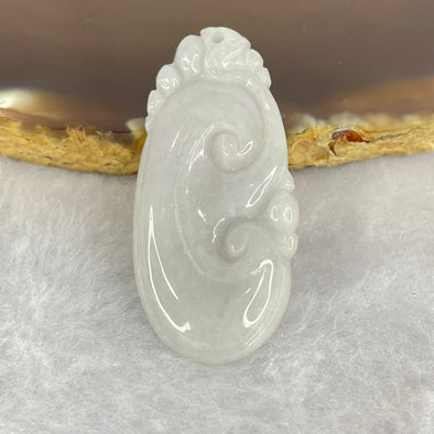 Type A Lavender Jadeite Ruyi 如意 37.75g 40.4 by 19.5 by 5.0mm - Huangs Jadeite and Jewelry Pte Ltd