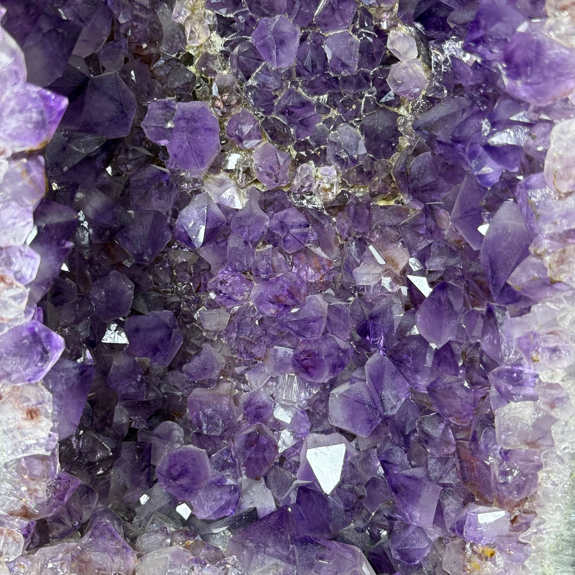 Natural Amethyst Tall Shape Cave (25,976.9g) with Wooden Stand Display Total Weight 30,363.2g 300.0 by 245.0 by 846.0mm - Huangs Jadeite and Jewelry Pte Ltd