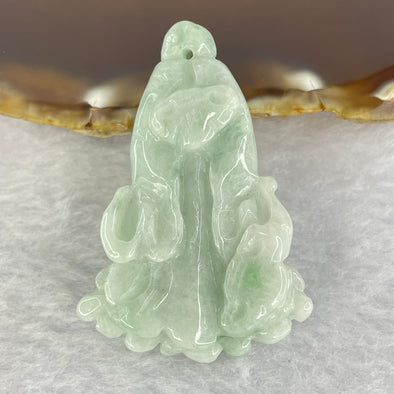 Type A Light Green Jadeite Cabbage 27.31g 34.2 by 48.8 by 12.6mm - Huangs Jadeite and Jewelry Pte Ltd