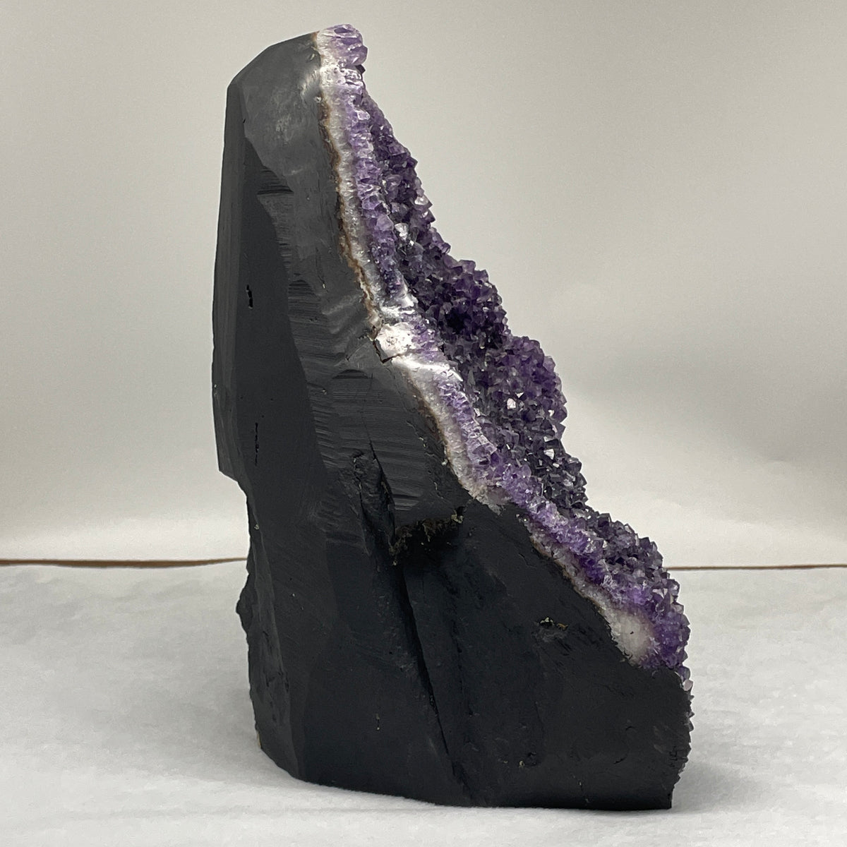 Monumental Natural Amethyst Rough Specimen Display | (9,013.5g | 210.0x160.0x280.0mm | Synergy, Mind Tranquility Fortress, Executive Intuition & Feng Shui Wealth Sanctuary) - Huangs Jadeite and Jewelry Pte Ltd