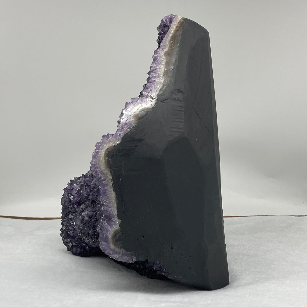 Monumental Natural Amethyst Rough Specimen Display | (9,013.5g | 210.0x160.0x280.0mm | Synergy, Mind Tranquility Fortress, Executive Intuition & Feng Shui Wealth Sanctuary) - Huangs Jadeite and Jewelry Pte Ltd