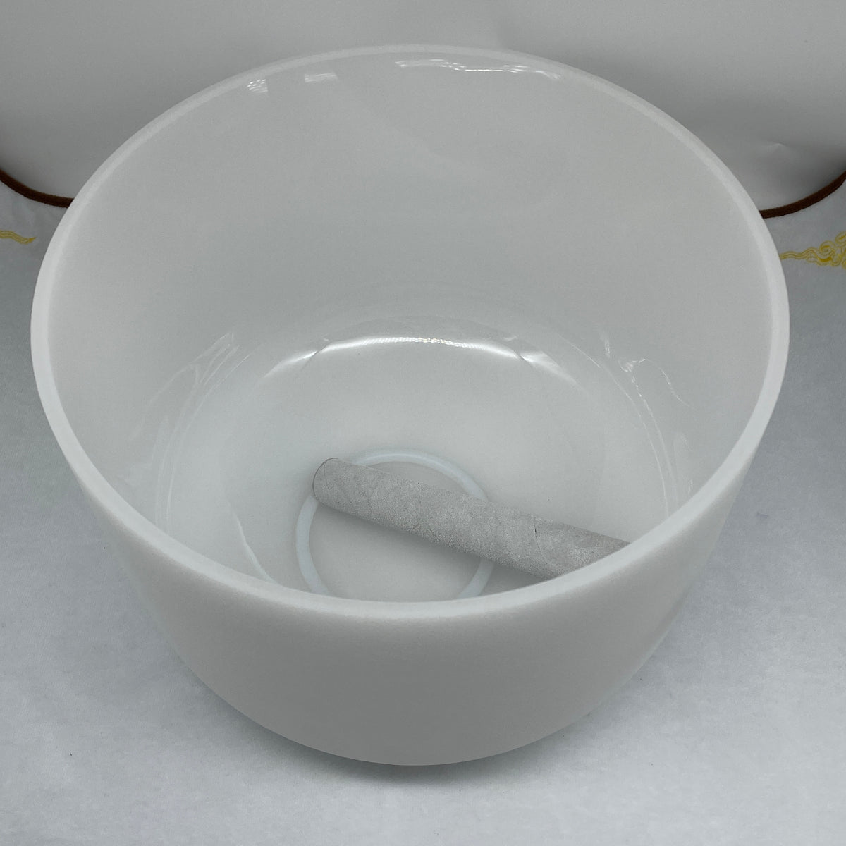 30cm Crystal Singing Bowl with Rubber and velvet stick - Huangs Jadeite and Jewelry Pte Ltd
