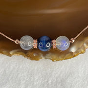 Natural-Labradorite-with-Blue-Tiger-Eyes-Quartz-Beads-Necklace-6.92g-42cm-10.4mm-1-Bead-9.7mm-2-Beads-Huangs-Jadeite-and-Jewelry-Pte-Ltd
