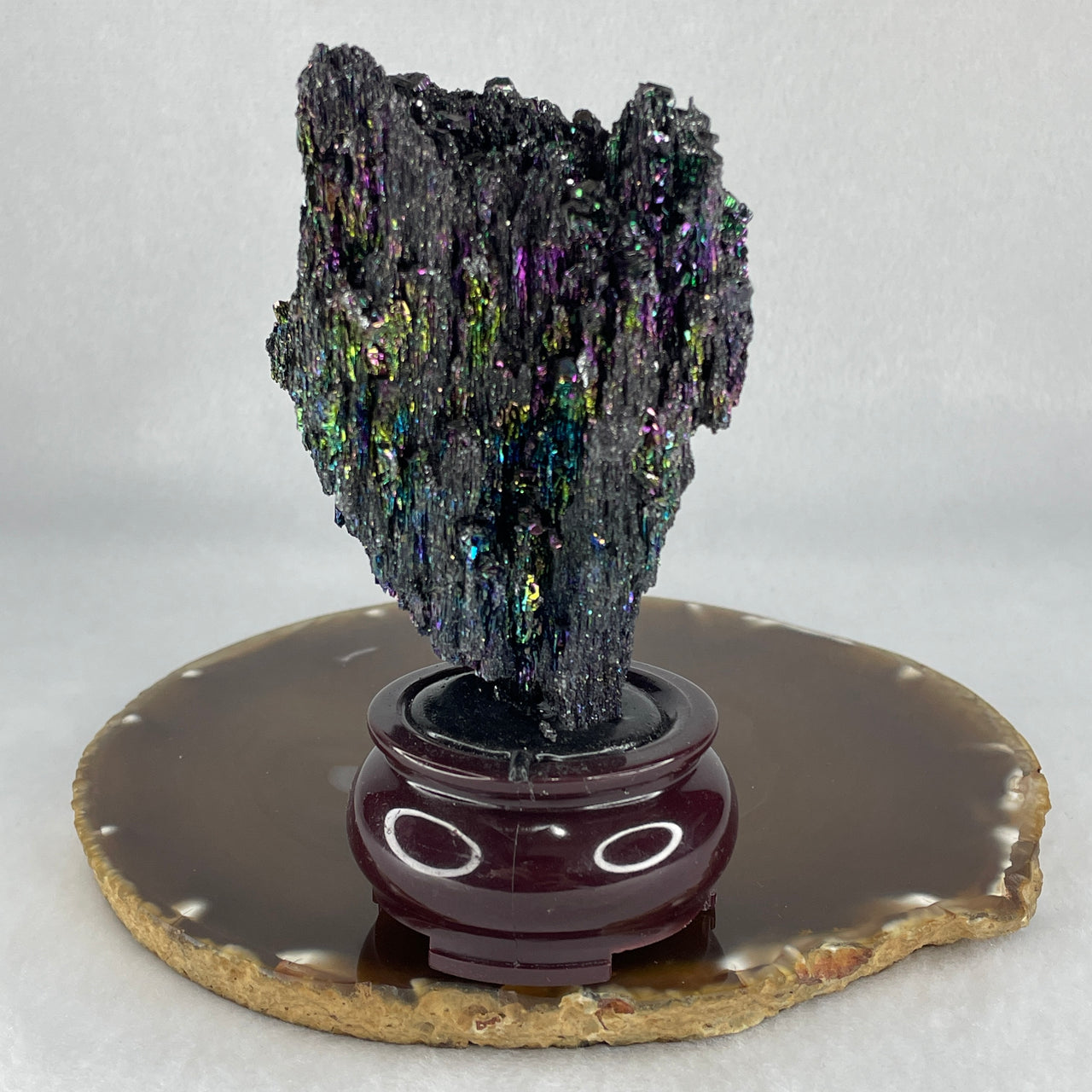 Natural-Black-Moissanite-Rough-Display-with-Wooden-Stand-206.78g-80.0-by-62.0-by-119.5mm