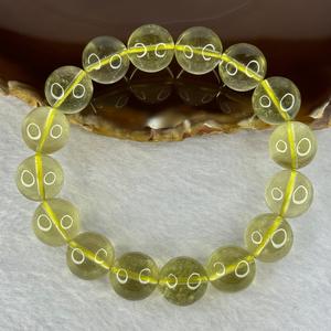 Natural Libyan Moldavite Meteorite Crystal Beads Bracelet 41.02g 18cm 13.1mm 16 Beads - Huangs Jadeite and Jewelry Pte Ltd