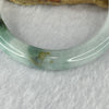 Type A Sky Blue with Green and Lavender Floral Piao Hua 41.79g inner Dia 54.6mm 9.0 by 9.0mm (slight external rough) - Huangs Jadeite and Jewelry Pte Ltd