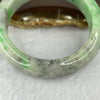 Type A Apple Green Grey Wuji Jadeite 80.10g inner Dia 57.9mm 15.6 by 9.6mm - Huangs Jadeite and Jewelry Pte Ltd