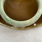 Type A Green with Spicy Green Patches Jade Jadeite Bangle 71.69g inner Dia 59.5mm 16.1 by 8.5mm - Huangs Jadeite and Jewelry Pte Ltd