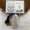 Type A Lavender and Yellow Jade Jadeite Gui Ren Pendant - 23.79g 60.4 by 30.3 by 6.8mm - Huangs Jadeite and Jewelry Pte Ltd