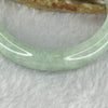 Type A Light Apple Green Jadeite Bangle 50.76g Inner Diameter 54.0mm 11.3 by 8.2mm (Ver Slight External Rough) - Huangs Jadeite and Jewelry Pte Ltd