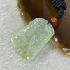 Semi ICY Type A Green Yellow Jadeite Shan Shui 14.54g 45.2 by 31.5 by 4.1mm - Huangs Jadeite and Jewelry Pte Ltd