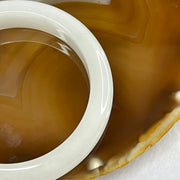 Type A Light Green and Lavender Jade Jadeite Bangle 62.74g inner Dia 57.9mm 12.7 by 8.7mm (Internal Lines) - Huangs Jadeite and Jewelry Pte Ltd