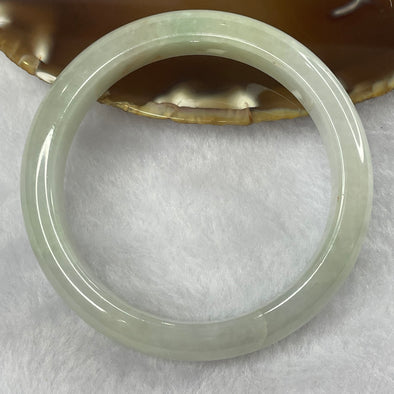 Type A Lavender and Green Jade Jadeite Bangle 57.41g inner Dia 57.5mm 12.7 by 8.0mm (External Line) - Huangs Jadeite and Jewelry Pte Ltd