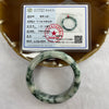 Type A Green Piao Hua Bangle 55.98g inner Dia 53.8mm 12.7 by 8.4mm (External Rough) - Huangs Jadeite and Jewelry Pte Ltd