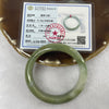 Type A Green, Lavender and Brown Jade Jadeite Bangle 51.05g inner Dia 56.1mm 10.9 by 8.4mm (Slight Internal Line) - Huangs Jadeite and Jewelry Pte Ltd