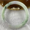 Type A Green and Lavender Jade Jadeite Bangle 35.17g inner Dia 55.5mm 7.6 by 7.7mm (Slight External Rough) - Huangs Jadeite and Jewelry Pte Ltd