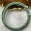 Type A Full Intense Green Jade Jadeite Bangle 54.24g inner Dia 56.8mm 13.7 by 7.8mm (Slight Internal Line) - Huangs Jadeite and Jewelry Pte Ltd