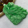 Great Grand Master Intense Apple Green Jadeite Phoenix Pendant - 51.86g 58.4 by 40.6 by 12.0 mm - Huangs Jadeite and Jewelry Pte Ltd