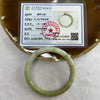 Type A Green and Yellow Bangle 25.62g inner Dia 54.0mm 7.3 by 7.2mm (External Line) - Huangs Jadeite and Jewelry Pte Ltd