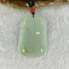 Semi ICY Type A Green Yellow Jadeite Shan Shui 14.54g 45.2 by 31.5 by 4.1mm - Huangs Jadeite and Jewelry Pte Ltd