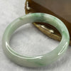 Type A Green Piao hua Jade Jadeite Bangle 55.23g inner Dia 58.0mm 12.0 by 8.0mm (Slight External Rough) - Huangs Jadeite and Jewelry Pte Ltd