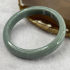 Type A Blueish Green Jade Jadeite Bangle 40.76g inner Dia 56.3mm 10.9 by 6.8mm (NO LINE) - Huangs Jadeite and Jewelry Pte Ltd