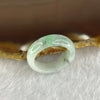 Type A Green Grey Jadeite Ring 3.79g 6.3 by 3.4mm US8 HK17.75 - Huangs Jadeite and Jewelry Pte Ltd