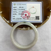 Type A Light Green Jade Jadeite Bangle 57.19g inner Dia 58.1mm 13.3 by 7.7mm (Slight External Line) - Huangs Jadeite and Jewelry Pte Ltd