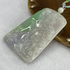Grand Master Semi Icy Lavender and Apple Green Jade Jadeite Shan Shui Pendant - 42.05g 68.8 by 43.6 by 6.0 mm - Huangs Jadeite and Jewelry Pte Ltd