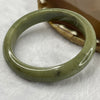 Type A Full Green Jade Jadeite Bangle 53.34g inner Dia 56.9mm 12.3 by 8.0mm (External Rough) - Huangs Jadeite and Jewelry Pte Ltd