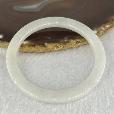 Type A Faint Lavender Jadeite Bangle (Close to Perfect) 29.81g Inner Dia 57.7mm 6.0 by 7.7mm - Huangs Jadeite and Jewelry Pte Ltd