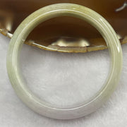 Type A Lavender, Green and Brown Jade Jadeite Bangle 39.38g inner Dia 52.3mm 11.6 by 6.7mm (Slight Internal Line) - Huangs Jadeite and Jewelry Pte Ltd