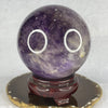 Natural Amethyst Sphere Ball with wooden stand 1,807.4g Dia 103.4mm Height 120.3mm - Huangs Jadeite and Jewelry Pte Ltd