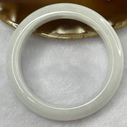 Type A Light Green and Lavender Jade Jadeite Bangle 62.74g inner Dia 57.9mm 12.7 by 8.7mm (Internal Lines) - Huangs Jadeite and Jewelry Pte Ltd