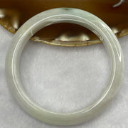 Type A Light Green Jade Jadeite Bangle 57.19g inner Dia 58.1mm 13.3 by 7.7mm (Slight External Line) - Huangs Jadeite and Jewelry Pte Ltd
